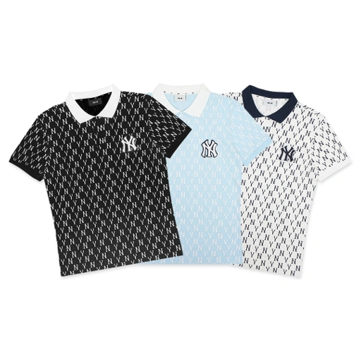 Image of M7B Monogram Logo Polo Shirts