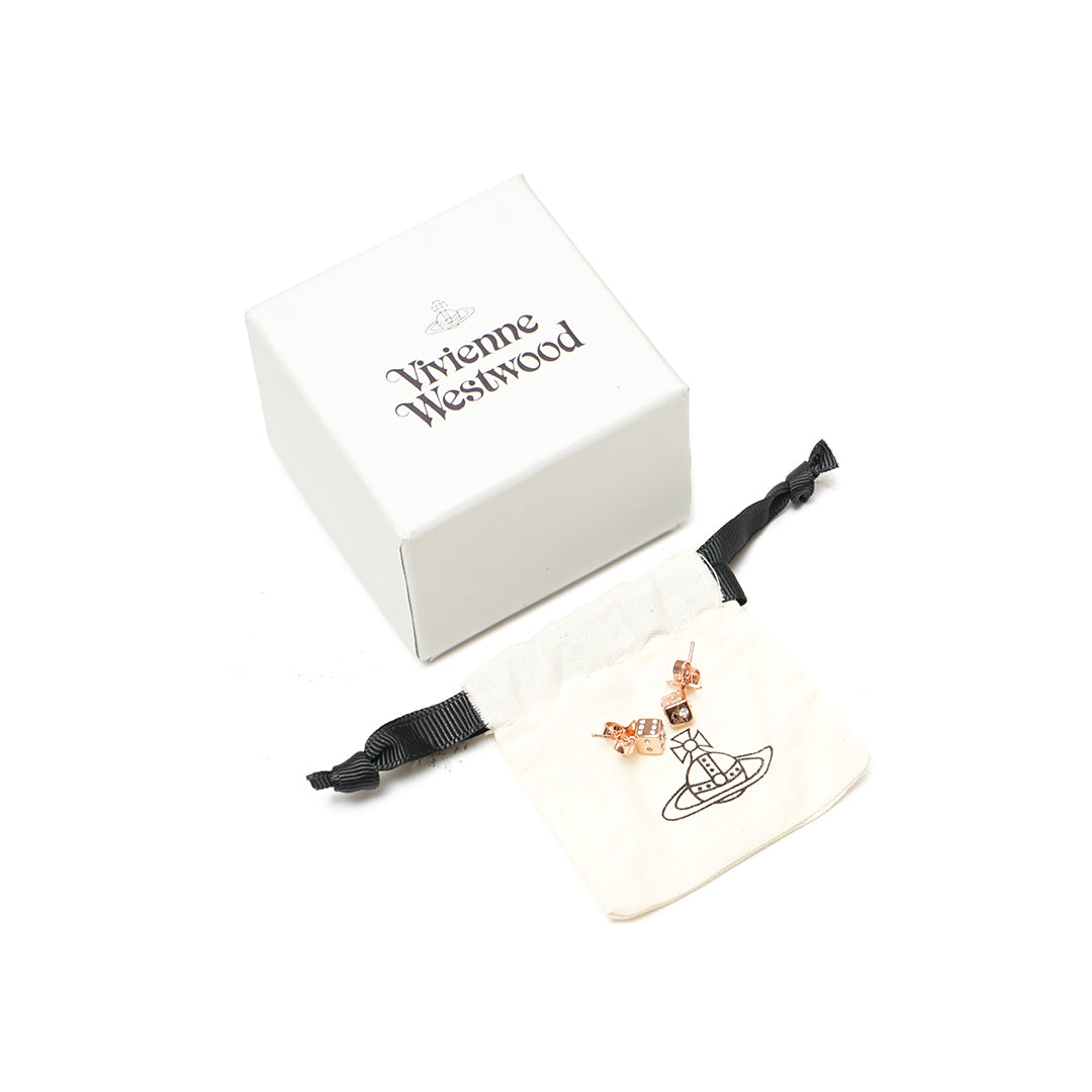 Vivienne Westwood Dice Orb Crystal Earrings