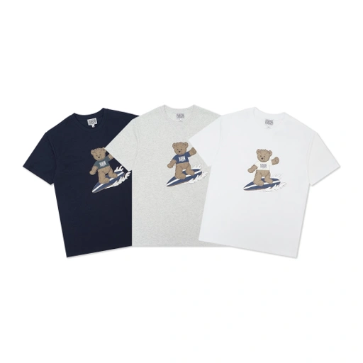 Image of Marithe Francois Girbaud Surfing Doodle Bear T-Shirt