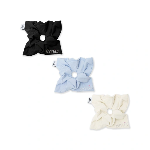 Image of Emis Rhinestone Logo Scrunchie