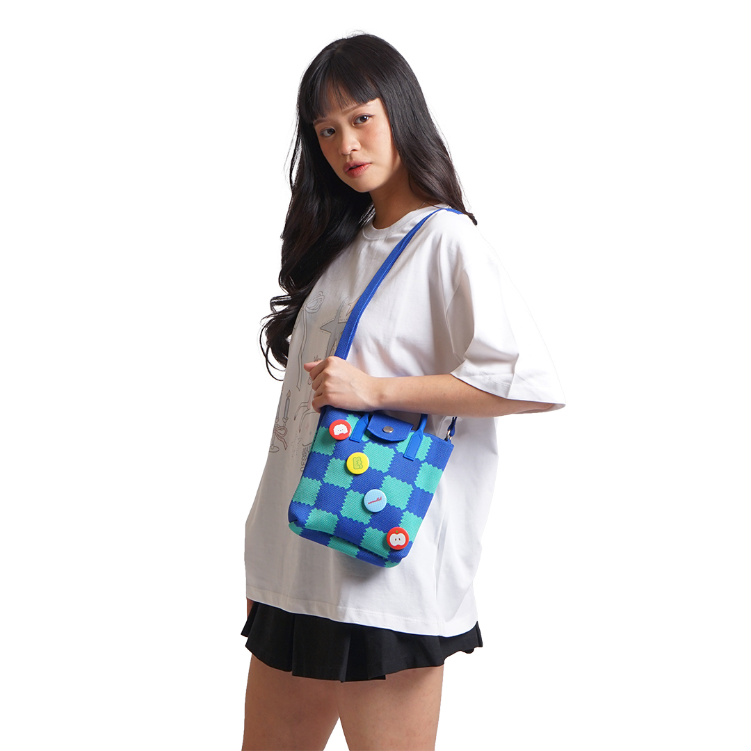 Normal Lab Pixel Pop Knitted Sling Bag