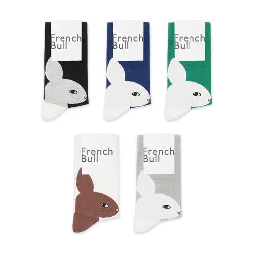 Image of French Bull Rabbit Mid Socks