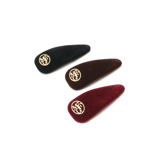 Image of Marithe Francois Girbaud Circle Logo Velvet Hairpin