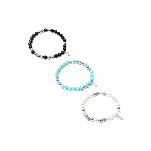 Image of Numbering Bicolor Beads Bracelet