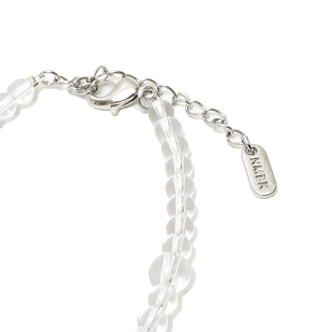 Numbering Clear Quartz Bubble Bracelet