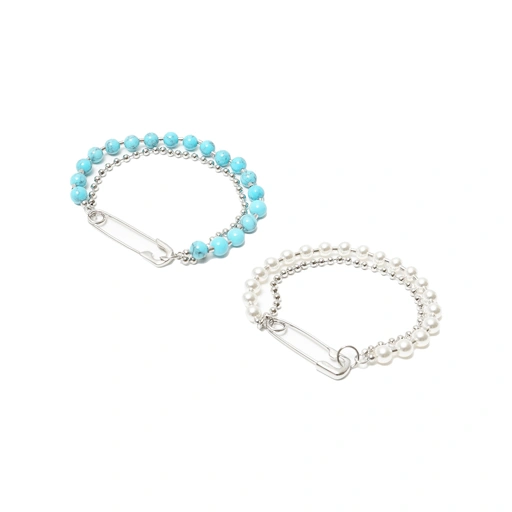 Image of Numbering Safety Pin Beads Bracelet