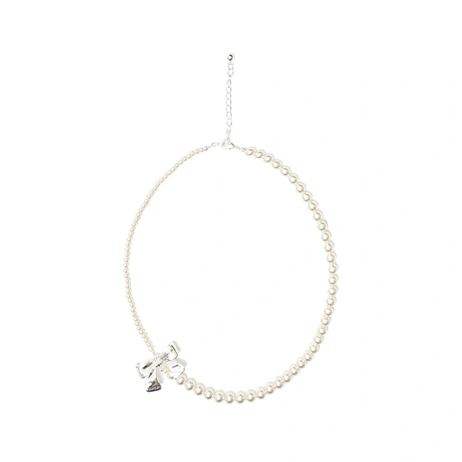 Image of Numbering Ribbon Gradient Pearl Necklace