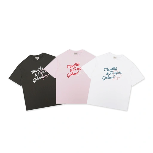 Image of Marithe Francois Girbaud Over Fit Handwriting Logo Heart T-Shirt