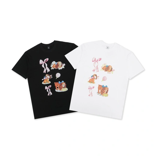 Image of RonRon X DNY Lady Dog Moments Over Fit T-Shirt