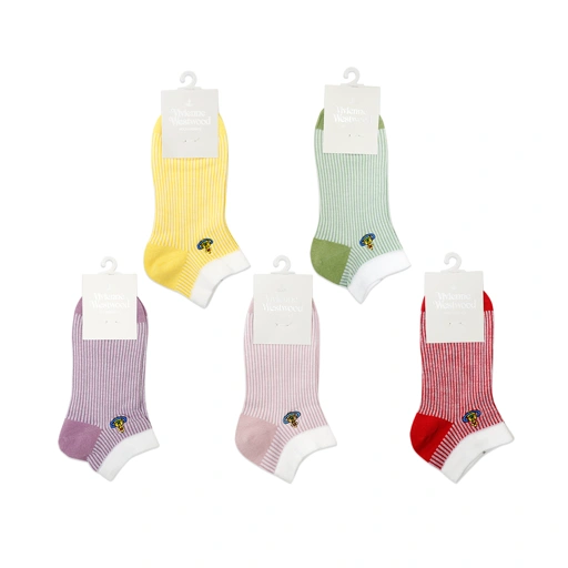 Image of Vivienne Westwood Knitted Stripes Ankle Socks