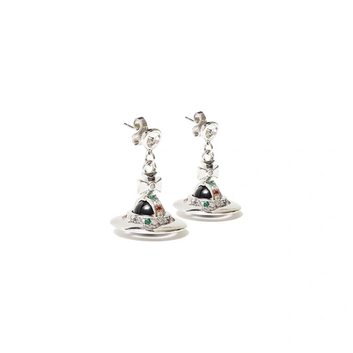Image of Vivienne Westwood Tiny Orb Stone Earrings