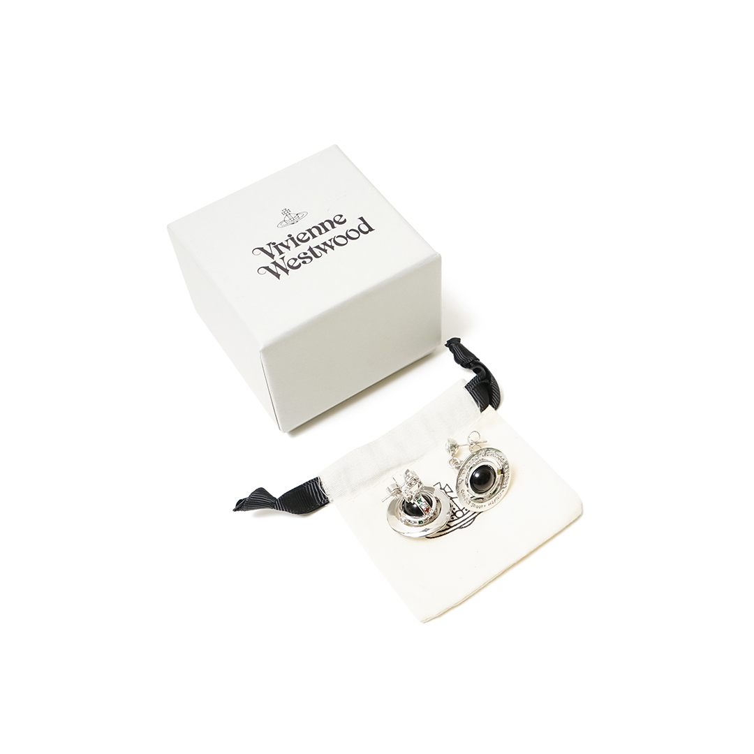 Vivienne Westwood Tiny Orb Stone Earrings