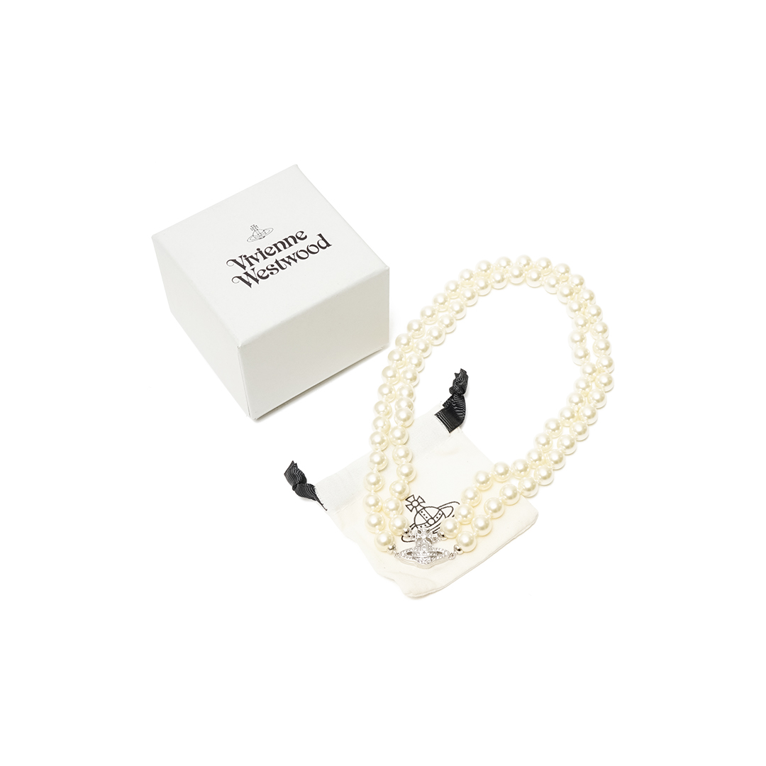 Vivienne Westwood Graziella Pearl Choker Necklace