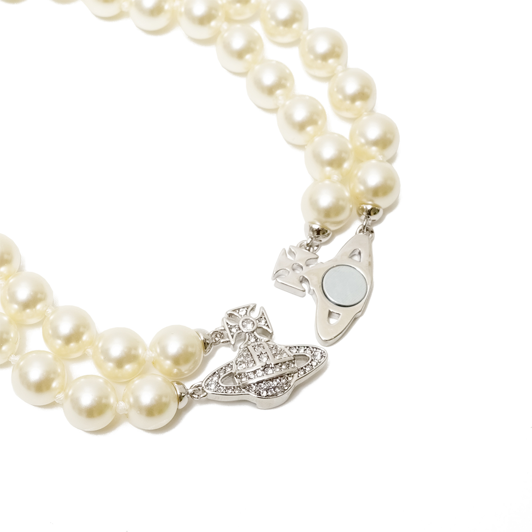 Vivienne Westwood Graziella Pearl Choker Necklace