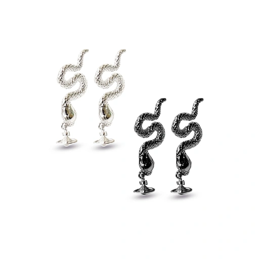 Image of Vivienne Westwood Avalon Snake Earrings