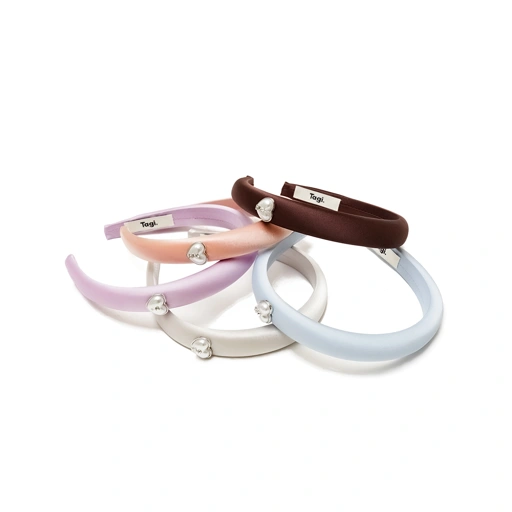 Image of Tagi Satin Love Logo Headband