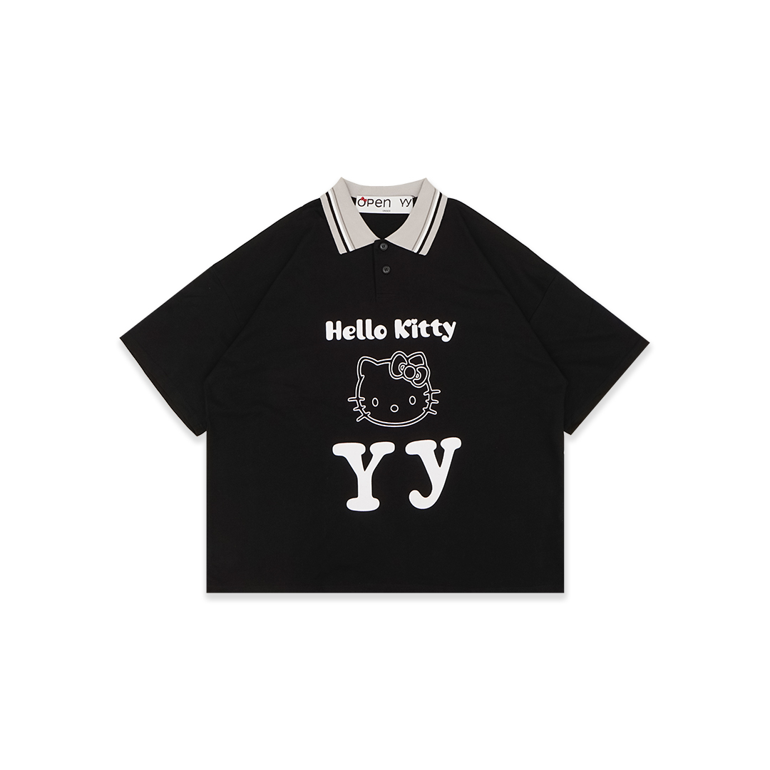 Open YY X HK Collared Polo Shirt