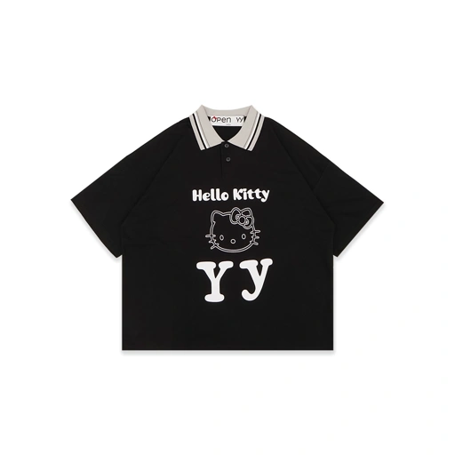 Image of Open YY X HK Collared Polo Shirt