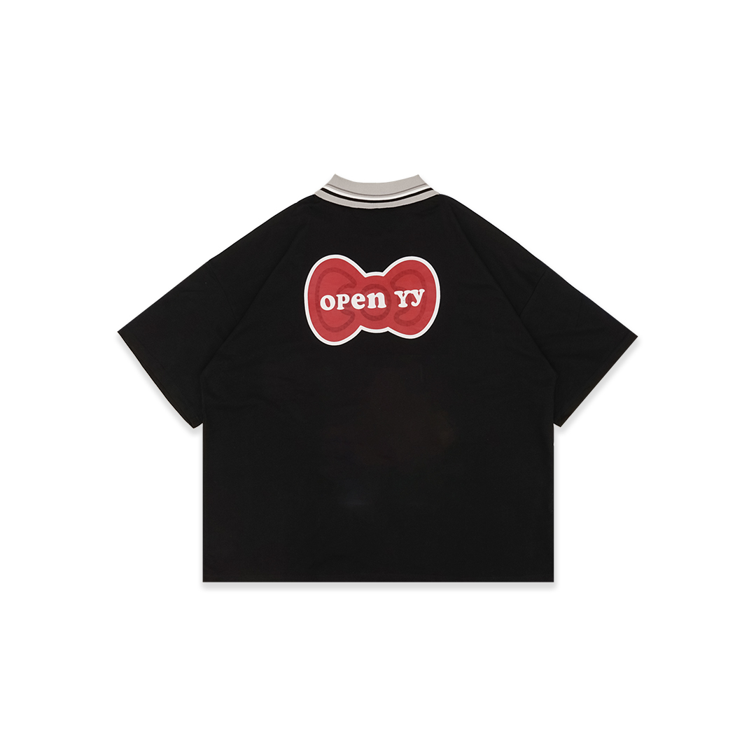 Open YY X HK Collared Polo Shirt