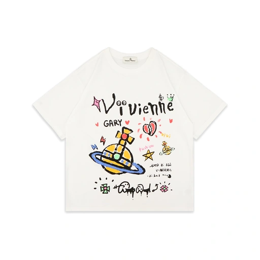 Image of Vivienne Westwood Gary Colorful Graphic T-Shirt