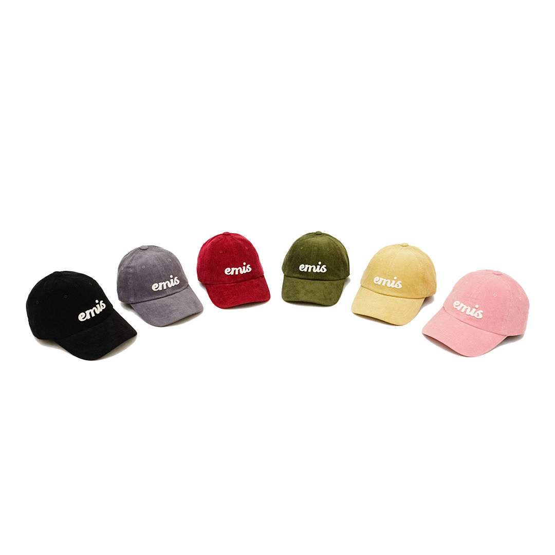 Emis Applique Corduroy Baseball Cap