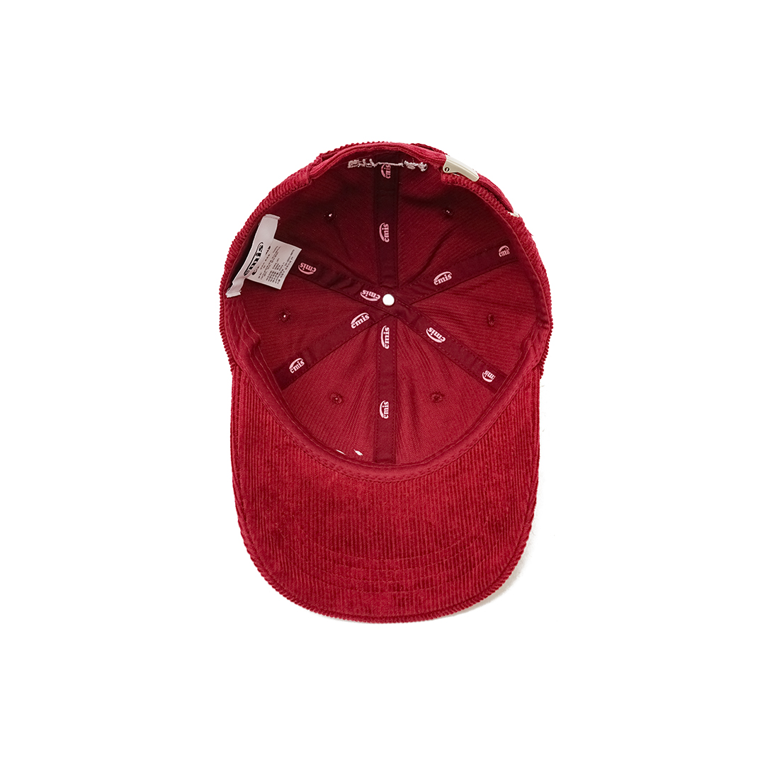 Emis Applique Corduroy Baseball Cap