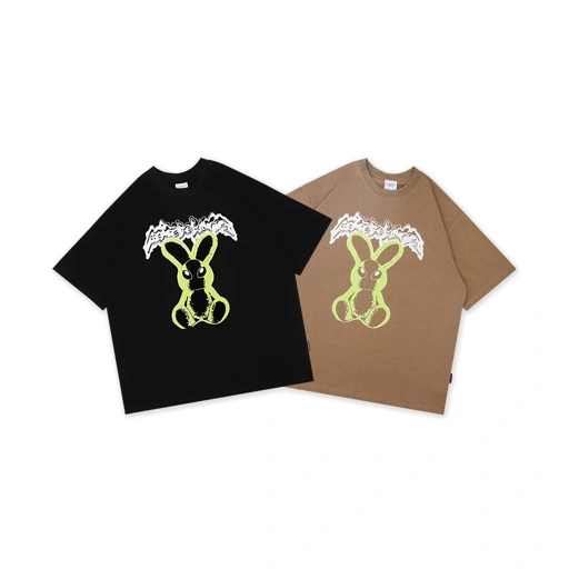 Image of ADLV Neon Alien Rabbit T-Shirt
