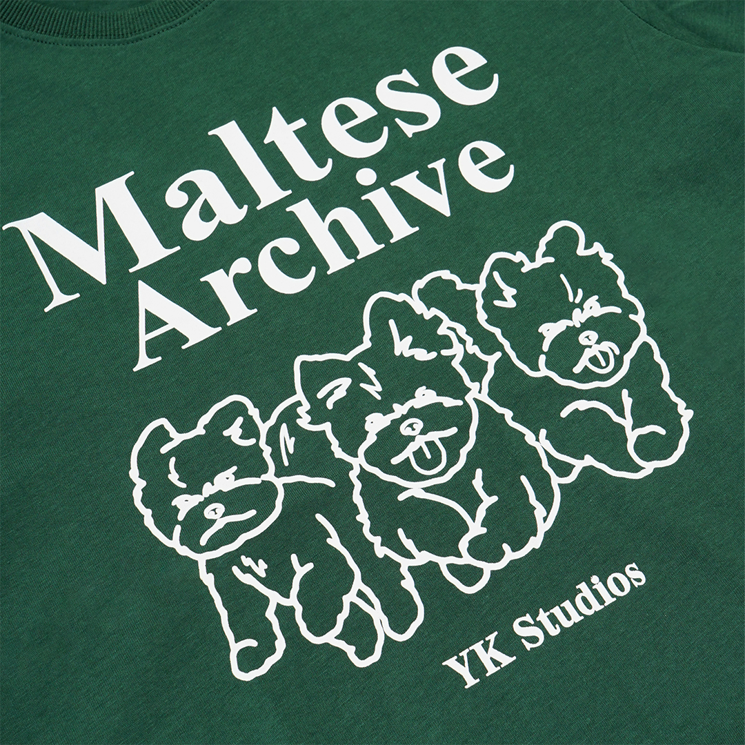 Wai Kei Maltese Archive Line Graphic T-Shirt