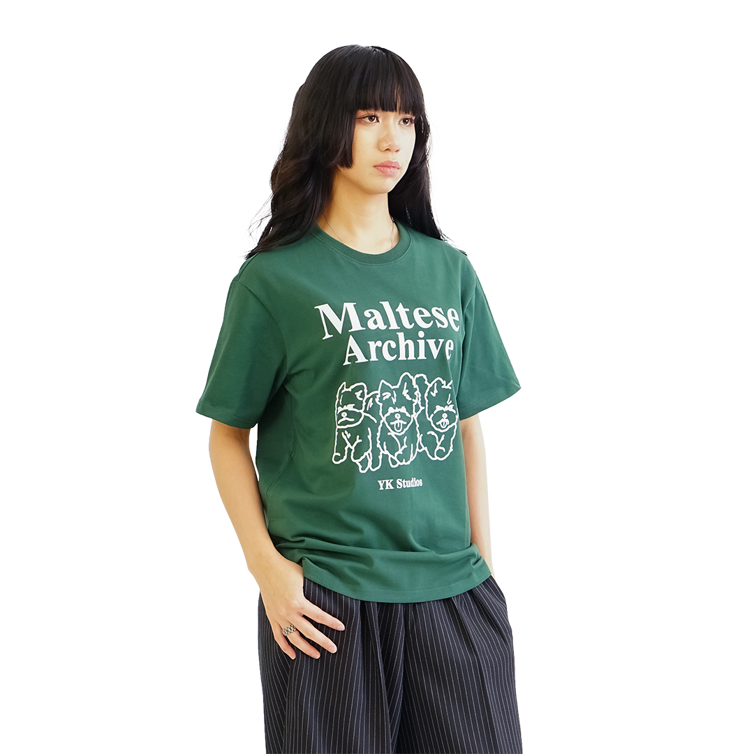 Wai Kei Maltese Archive Line Graphic T-Shirt