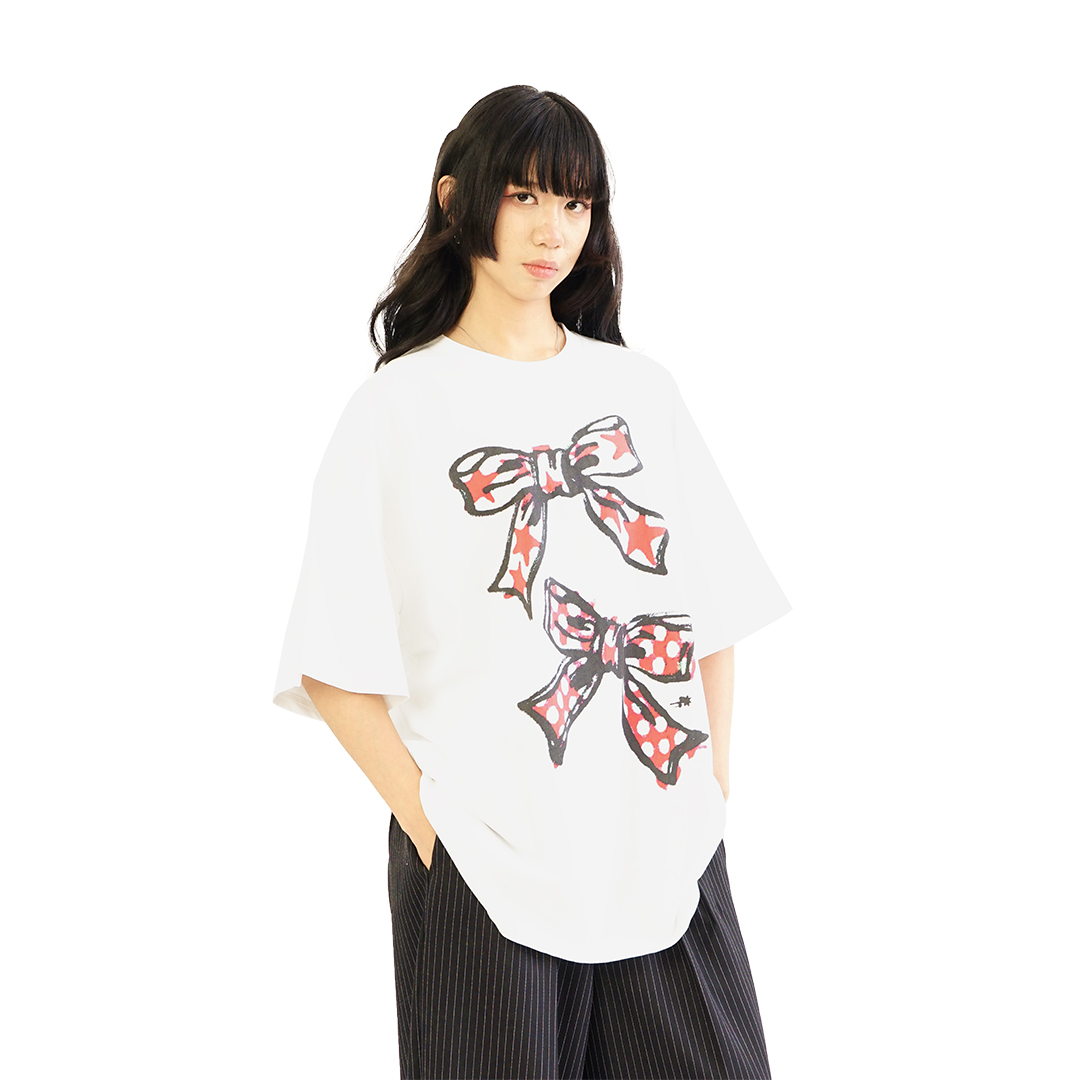 Nice Ghost Club Big Ribbon Big T-Shirt
