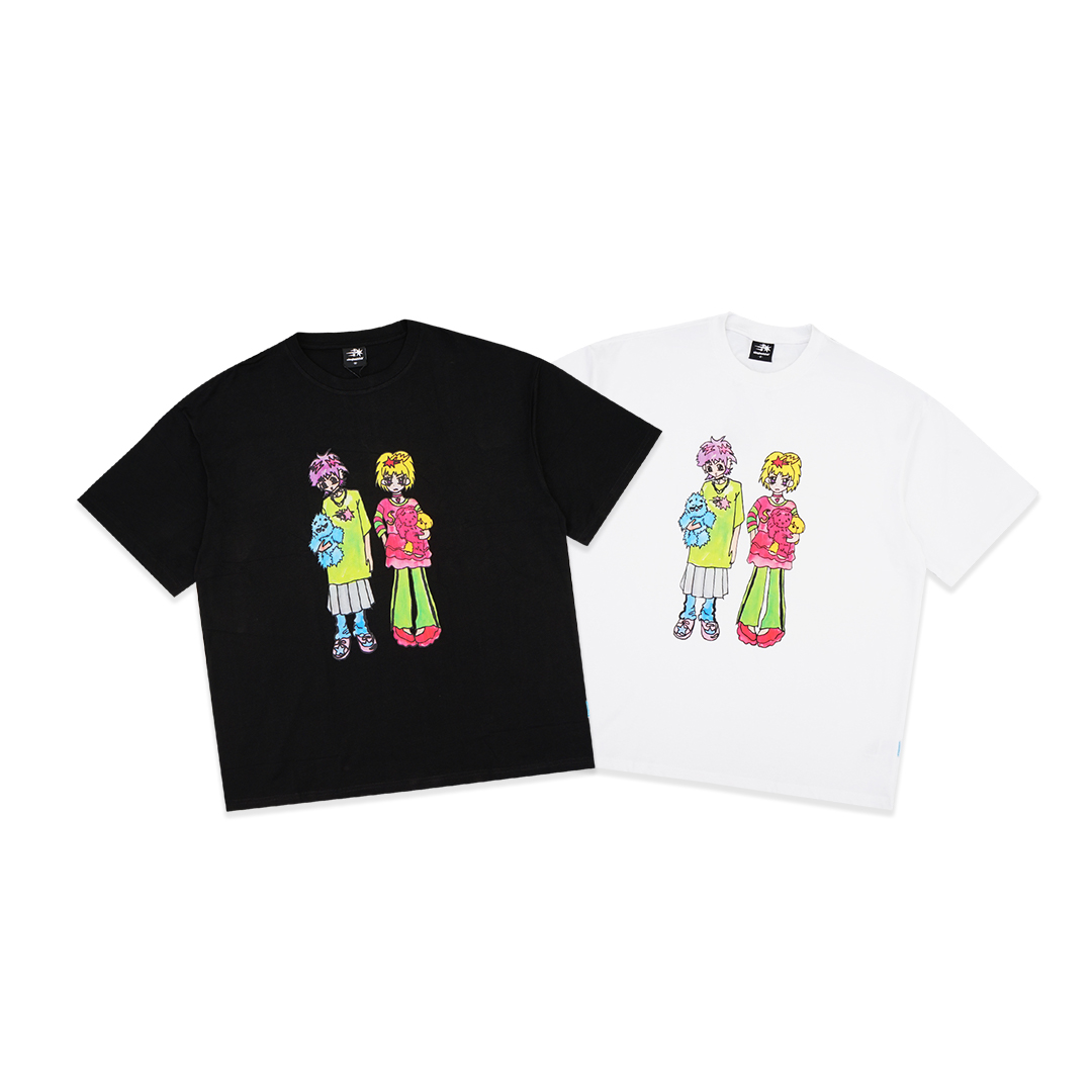 Nice Ghost Club X Soulpusssy Cat Ghost Soul Girl Big T-Shirt