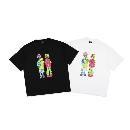 Image of Nice Ghost Club X Soulpusssy Cat Ghost Soul Girl Big T-Shirt