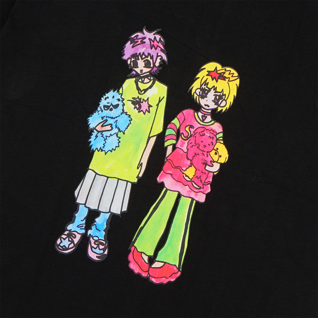 Nice Ghost Club X Soulpusssy Cat Ghost Soul Girl Big T-Shirt