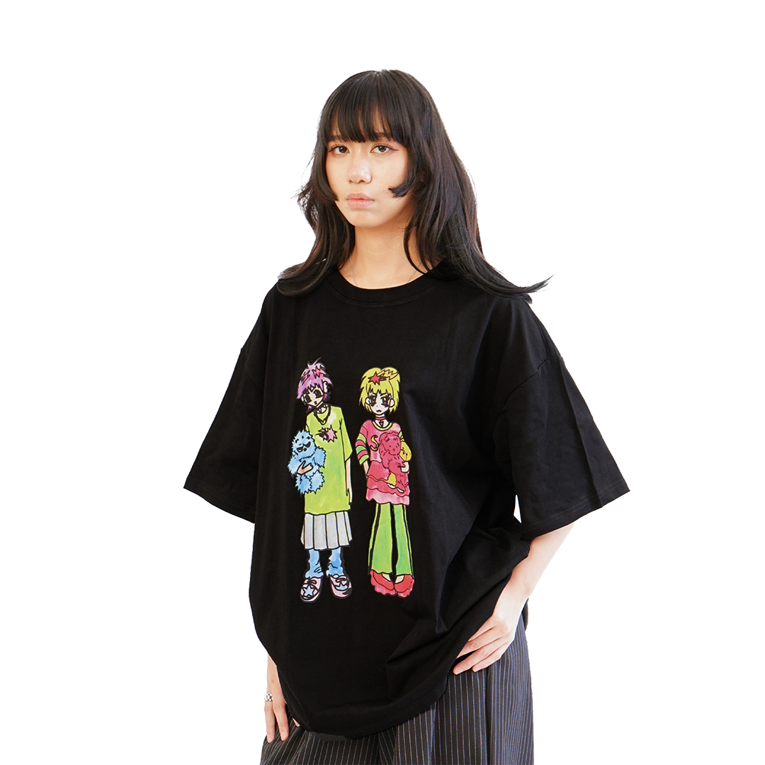 Nice Ghost Club X Soulpusssy Cat Ghost Soul Girl Big T-Shirt