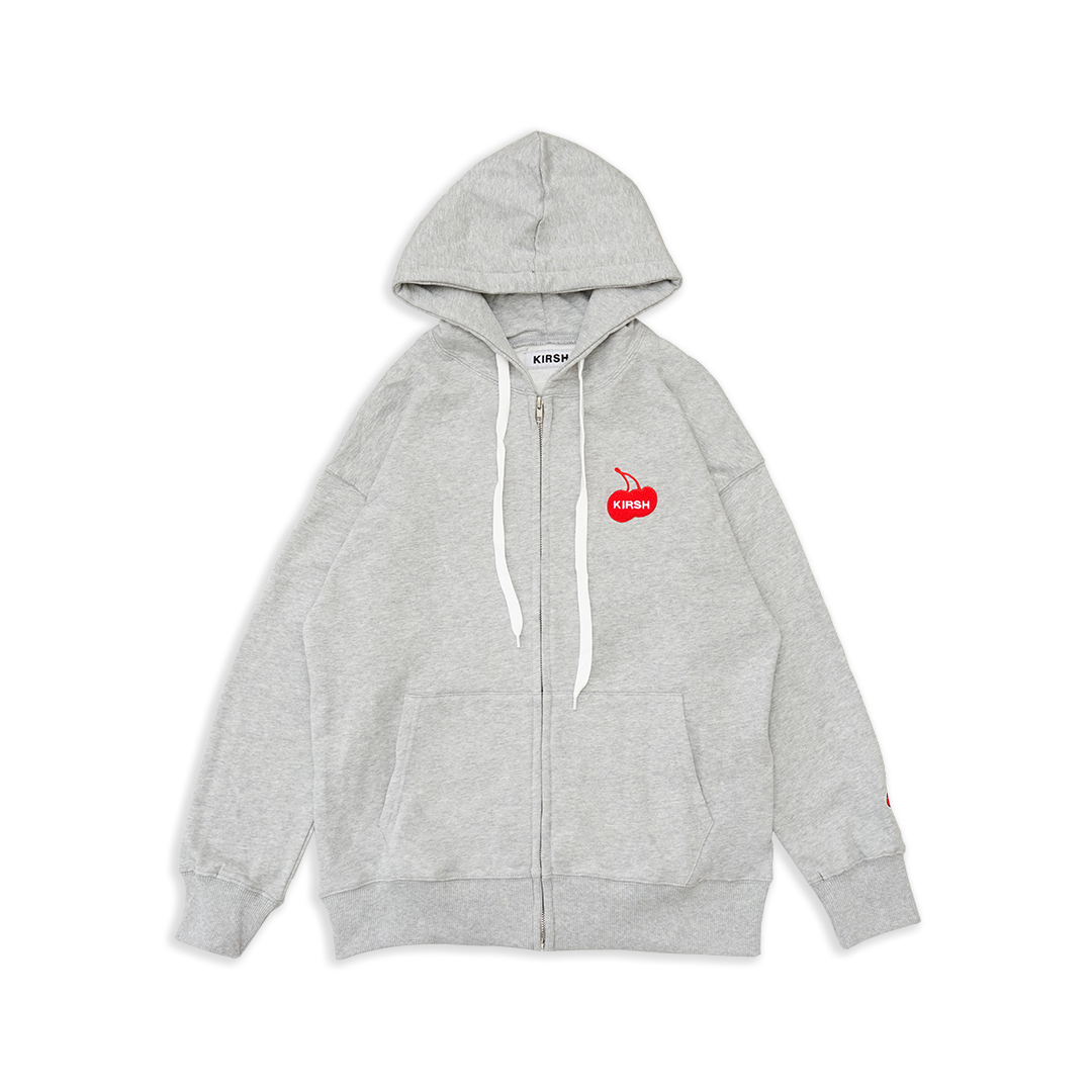 Kirsh Logo Cherry Zip-Up Hoodie