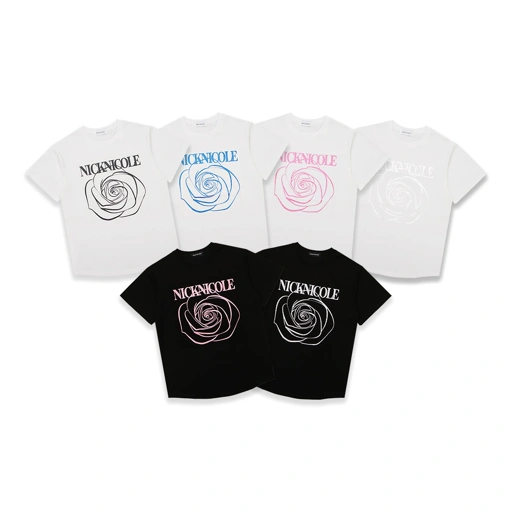 Image of Nick Nicole Big Rose T-Shirt
