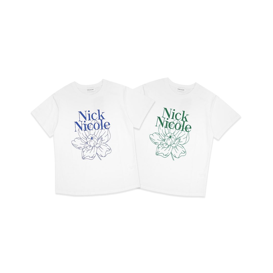 Nick Nicole Flower Half T-Shirt