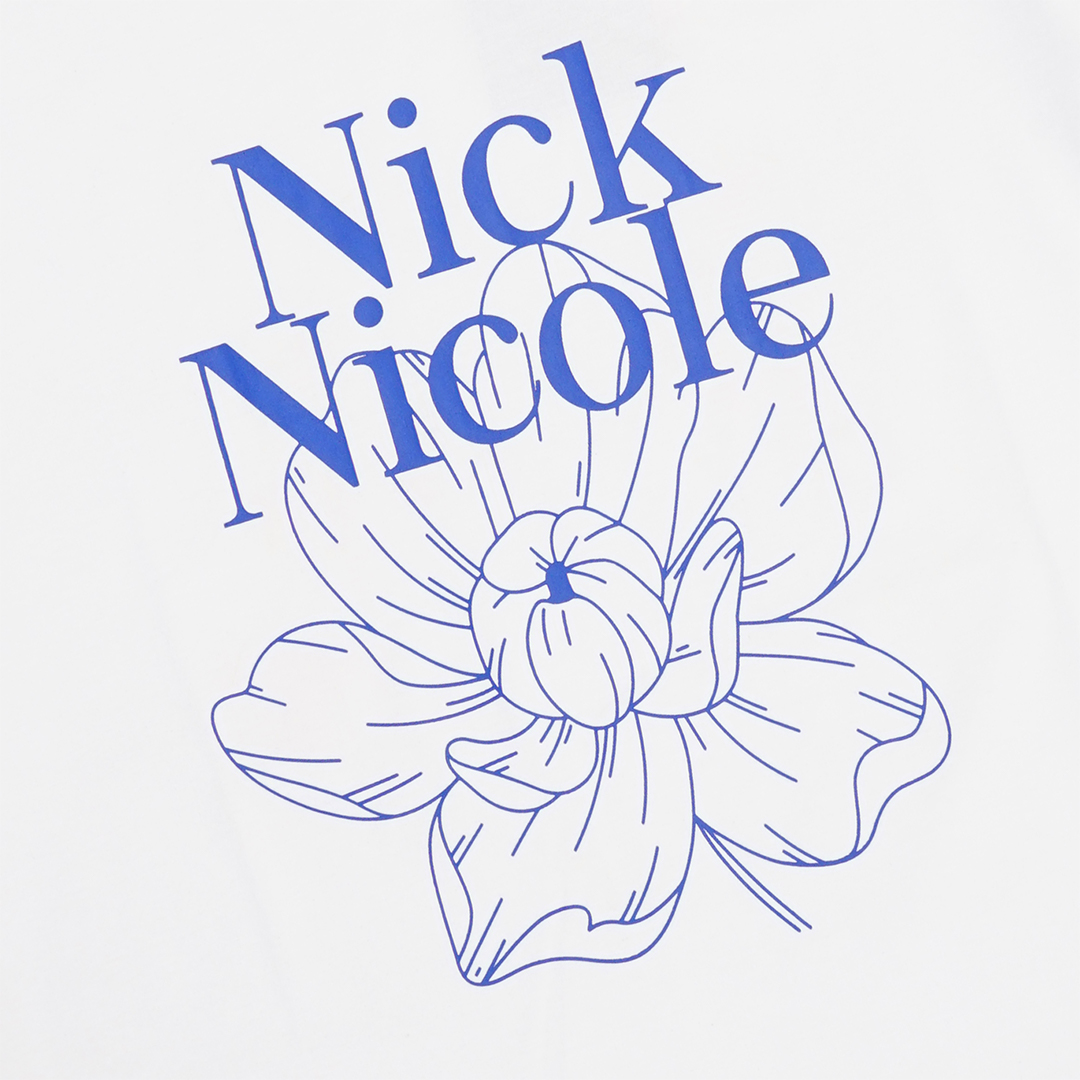 Nick Nicole Flower Half T-Shirt