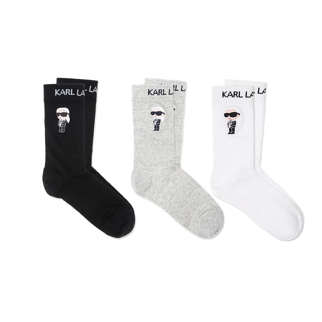 Karl Lagerfeld Ikon Mid Socks 3-Pack