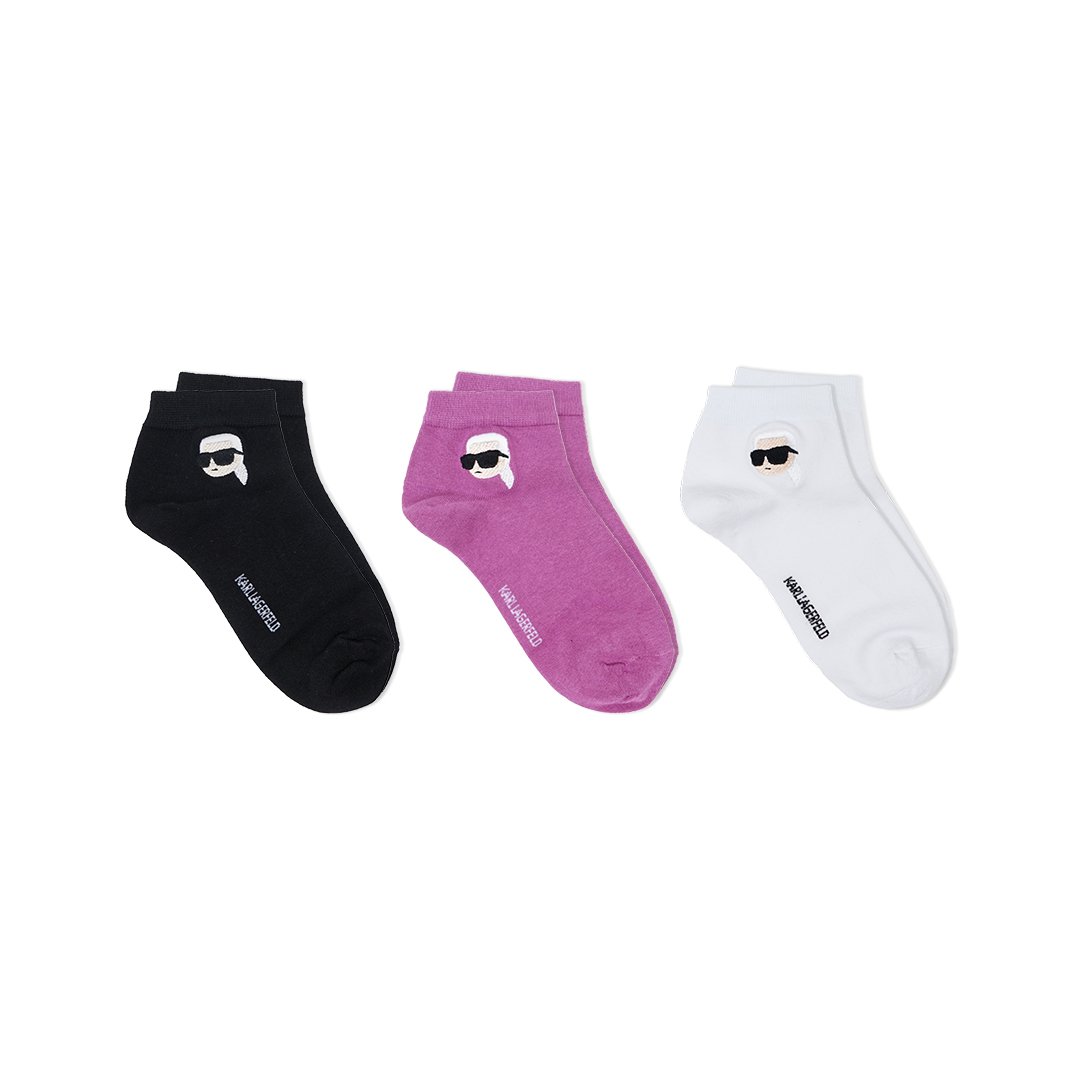 Karl Lagerfeld Ikon Low Cut Socks 3-Pack