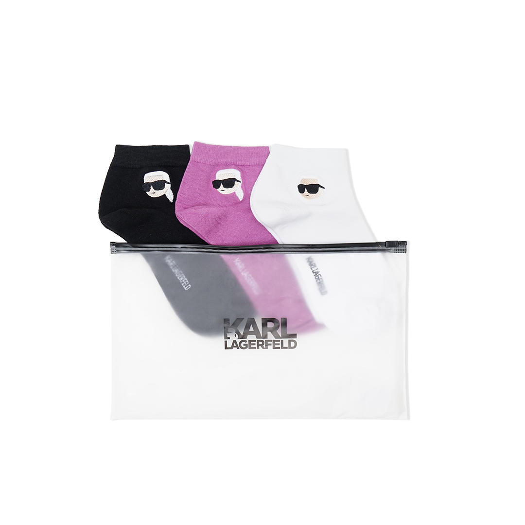 Karl Lagerfeld Ikon Low Cut Socks 3-Pack