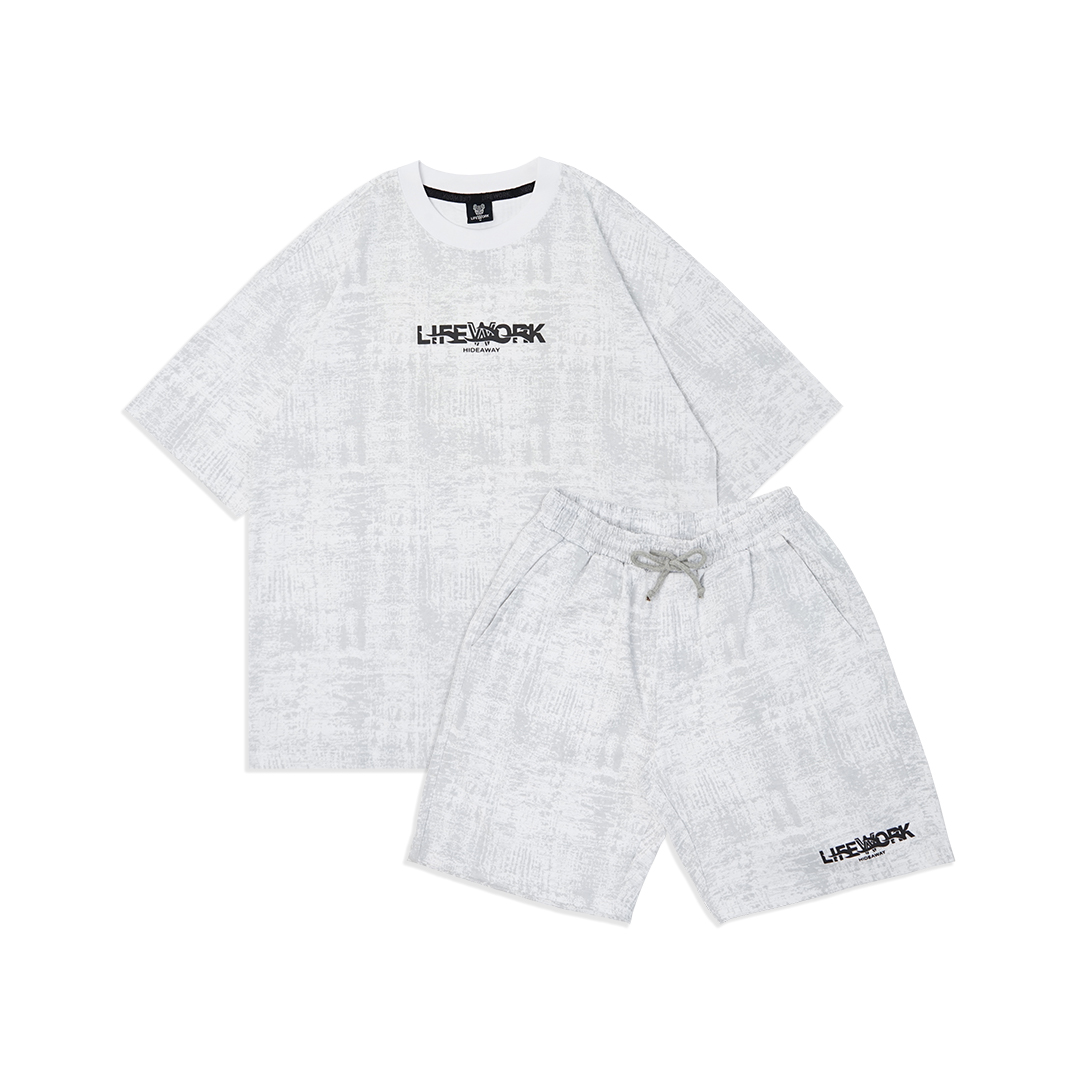 LifeWork Rubber Logo T-Shirt and Shorts Set