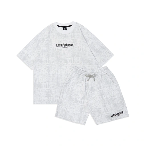 Image of LifeWork Rubber Logo T-Shirt and Shorts Set