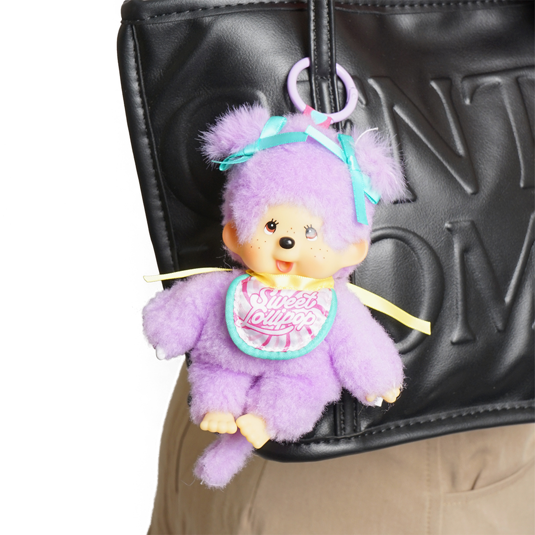 Monchhichi Sweet Lollipop Plush Keychain Bag Charm