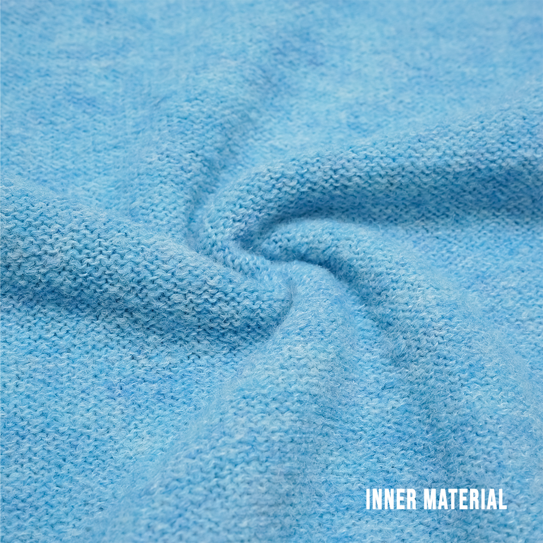 Mardi Mercredi Mohair Puff Sleeve Knit Blouse