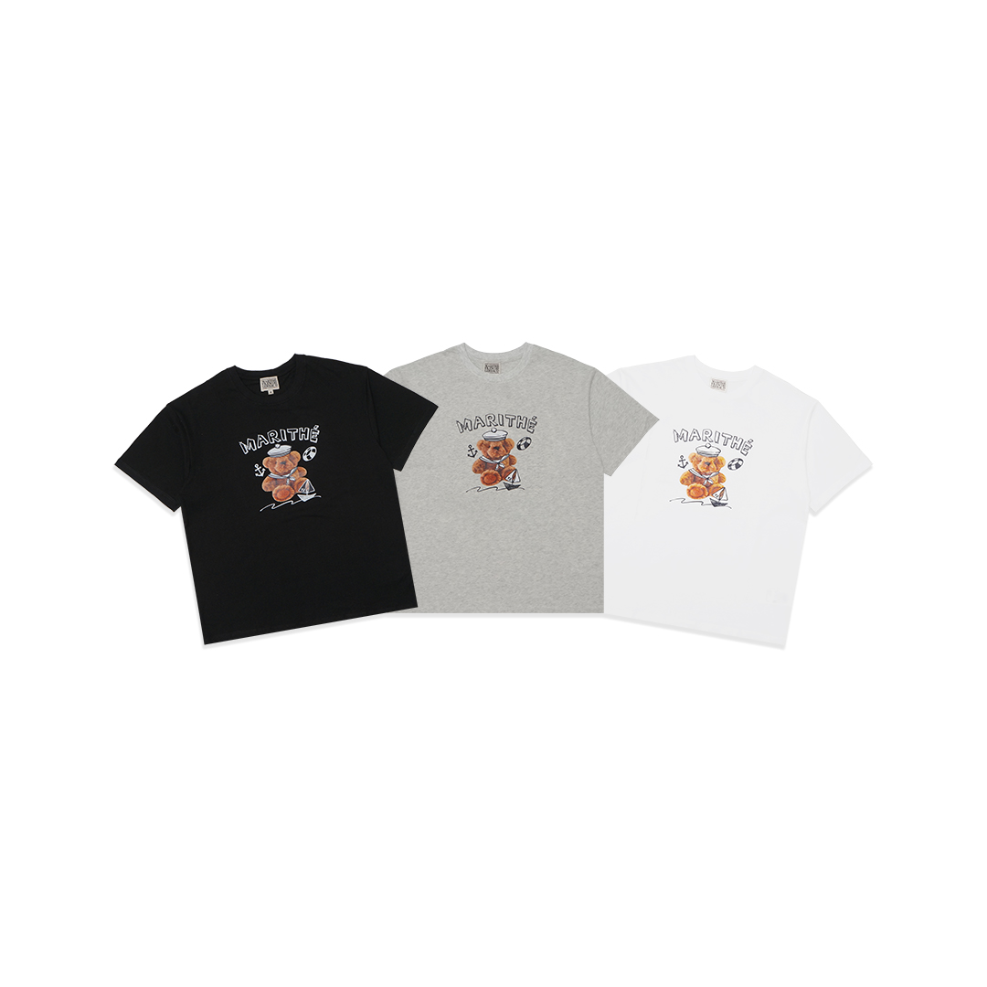 Marithe Francois Girbaud Marine Drawing Doodle Graphic T-Shirt