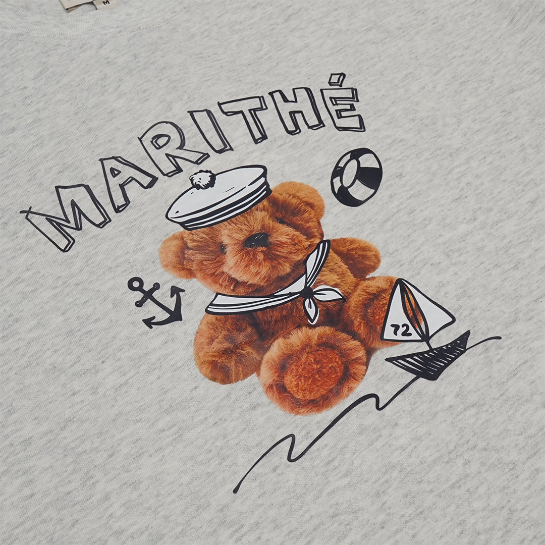 Marithe Francois Girbaud Marine Drawing Doodle Graphic T-Shirt