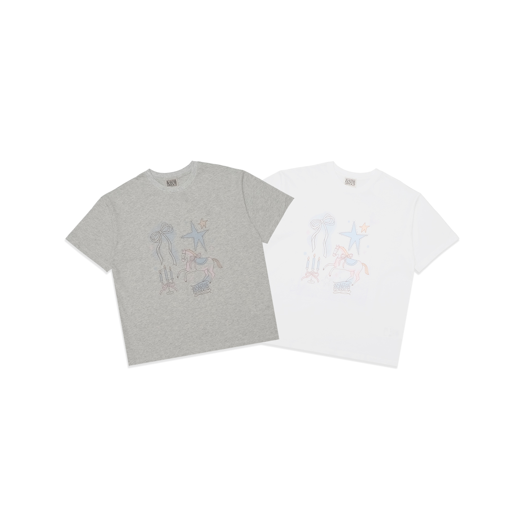 Marithe Francois Girbaud Unicorn Graphic Oversized T-Shirt