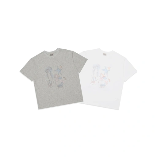 Marithe Francois Girbaud Unicorn Graphic Oversized T-Shirt
