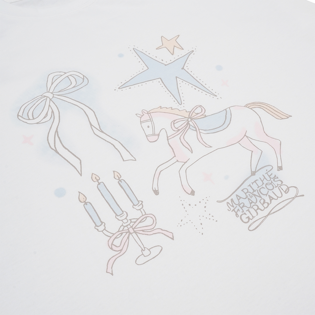 Marithe Francois Girbaud Unicorn Graphic Oversized T-Shirt